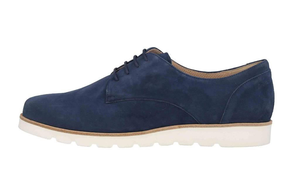 Sioux Meredith-700-XL Halbschuhe in Übergrößen Blau 63602 große Damenschuhe