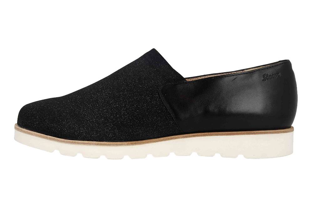 Sioux Meredith-705-XL Slipper in Übergrößen Schwarz 63580 große Damenschuhe