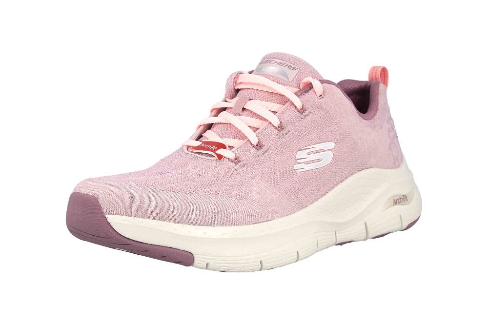 Skechers ARCH FIT COMFY WAVE Sneaker In Übergrößen Violett 149414 MVE Große Damenschuhe