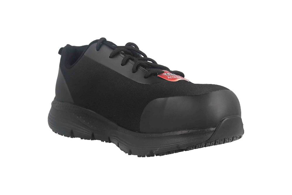 Skechers ARCH FIT SR RINGSTAP Arbeitsschuhe In Übergrößen Schwarz 200086EC BBK Große Herrenschuhe