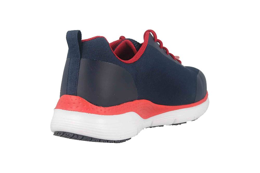 Skechers ARCH FIT SR RINGSTAP Arbeitsschuhe In Übergrößen Blau 200086EC NVRD Große Herrenschuhe