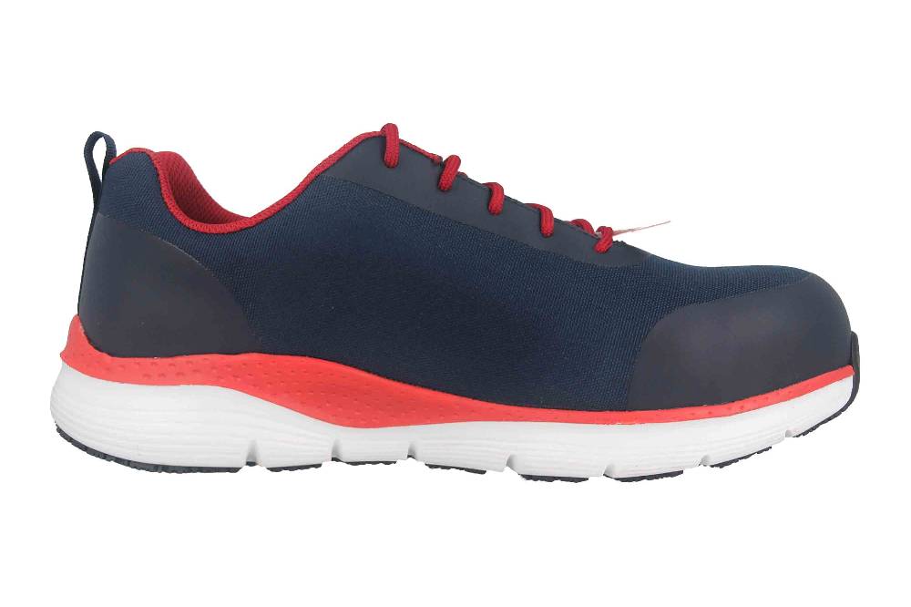 Skechers ARCH FIT SR RINGSTAP Arbeitsschuhe In Übergrößen Blau 200086EC NVRD Große Herrenschuhe