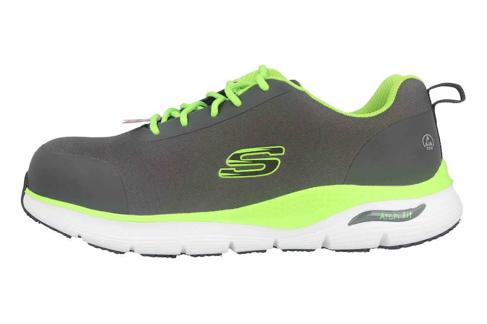 Skechers ARCH FIT SR RINGSTAP Arbeitsschuhe in Übergrößen Grau 200086EC CCLM große Herrenschuhe