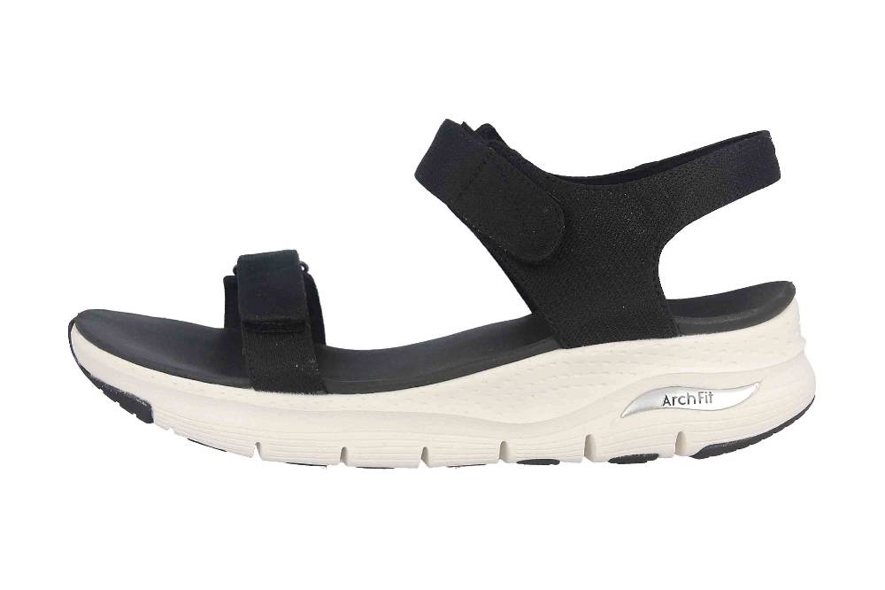 Skechers ARCH FIT TOURISTY Sandalen in Übergrößen Schwarz 119247 BLK große Damenschuhe