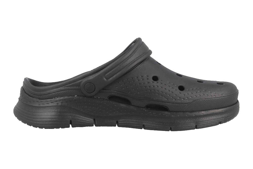 Skechers ARCH FIT VALIANT Clogs & Hausschuhe In Übergrößen Schwarz 243160 BBK/Damen Große Damenschuhe