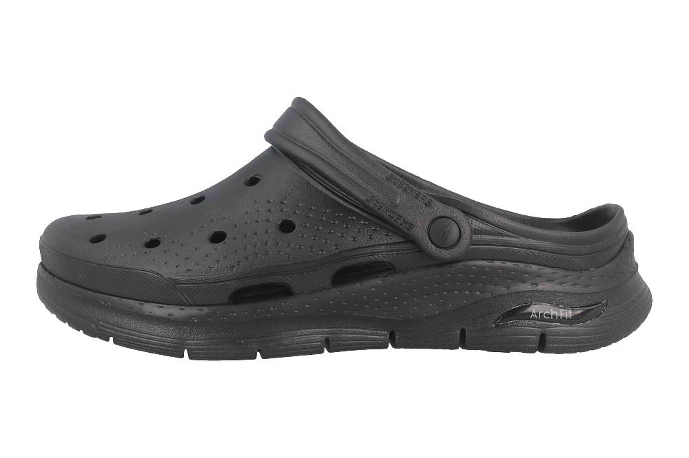Skechers ARCH FIT VALIANT Clogs & Hausschuhe in Übergrößen Schwarz 243160 BBK/Damen große Damenschuhe