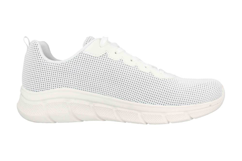 Skechers BOBS B FLEX VISIONARY ESSENCE Sneaker In Übergrößen Weiß 117346 WHT Große Damenschuhe