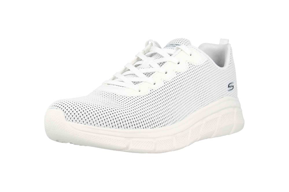 Skechers BOBS B FLEX VISIONARY ESSENCE Sneaker In Übergrößen Weiß 117346 WHT Große Damenschuhe