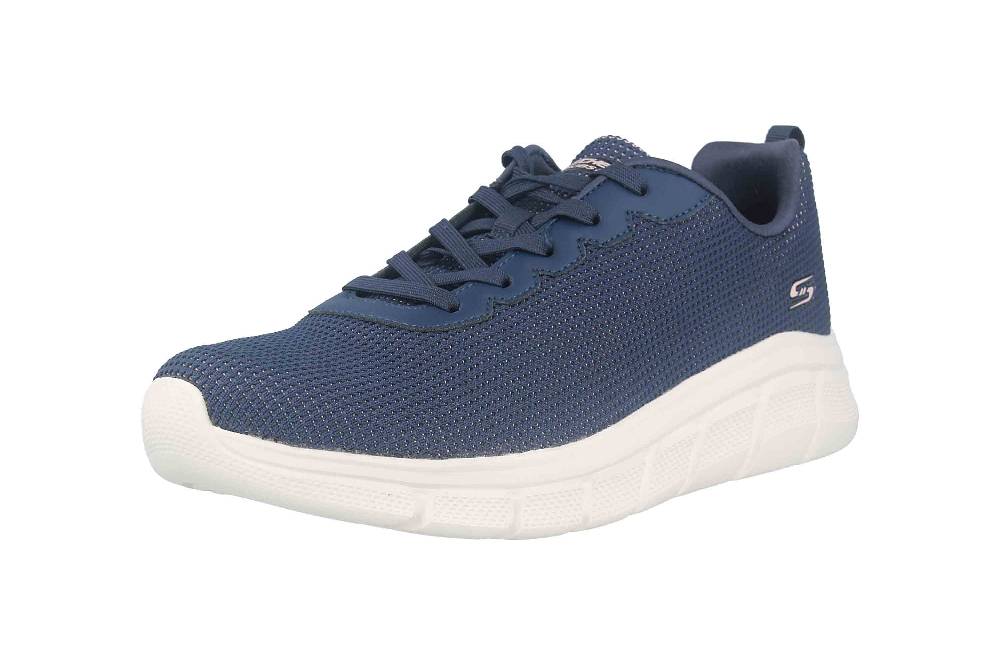Skechers BOBS B FLEX VISIONARY ESSENCE Sneaker In Übergrößen Blau 117346 NVY Große Damenschuhe