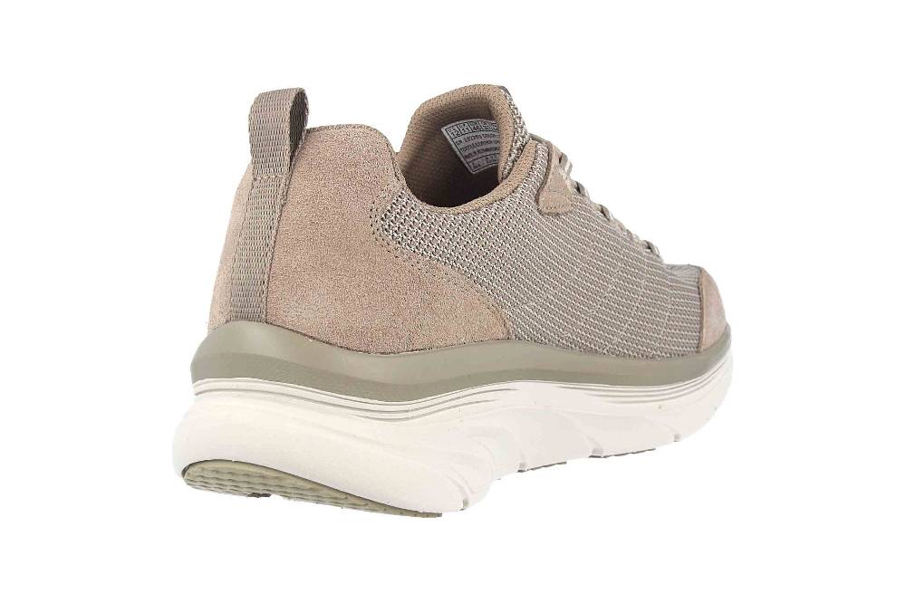 Skechers D'LUX WALKER BERSAGA Sneaker In Übergrößen Grau 232263 TPE Große Herrenschuhe