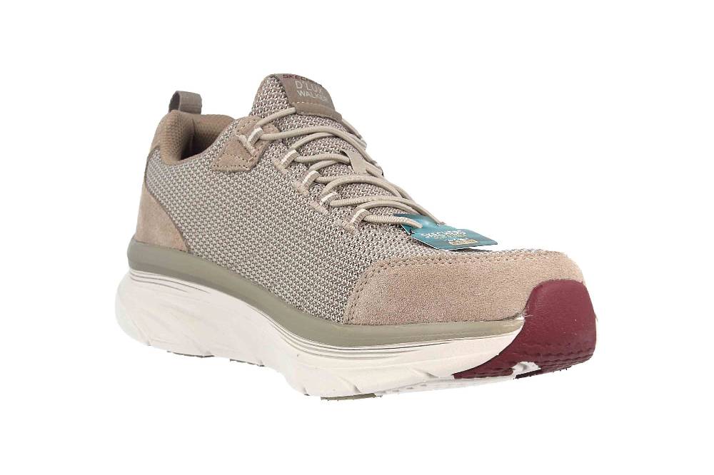 Skechers D'LUX WALKER BERSAGA Sneaker In Übergrößen Grau 232263 TPE Große Herrenschuhe