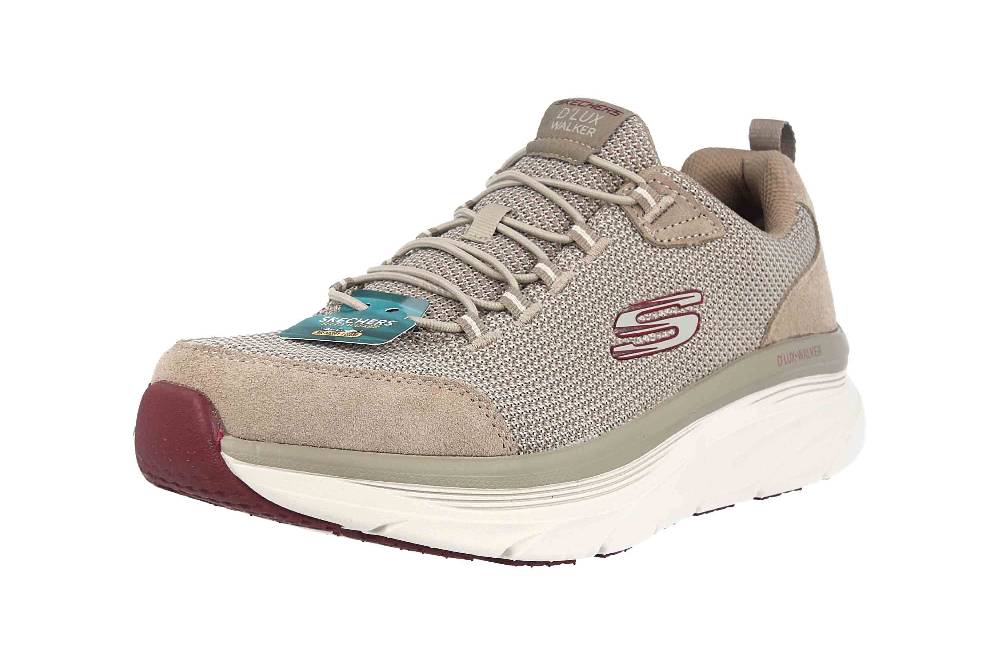 Skechers D'LUX WALKER BERSAGA Sneaker In Übergrößen Grau 232263 TPE Große Herrenschuhe