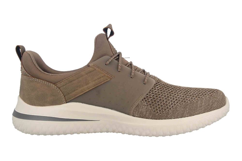 Skechers DELSON 3.0 CICADA Sneaker In Übergrößen Grün 210238 KHK Große Herrenschuhe