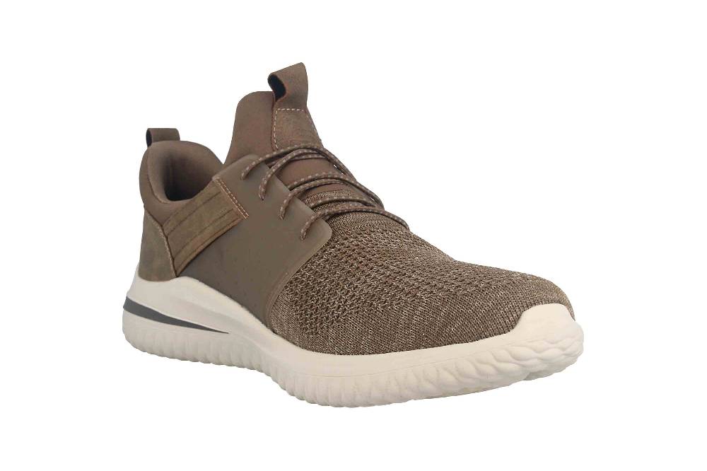 Skechers DELSON 3.0 CICADA Sneaker In Übergrößen Grün 210238 KHK Große Herrenschuhe