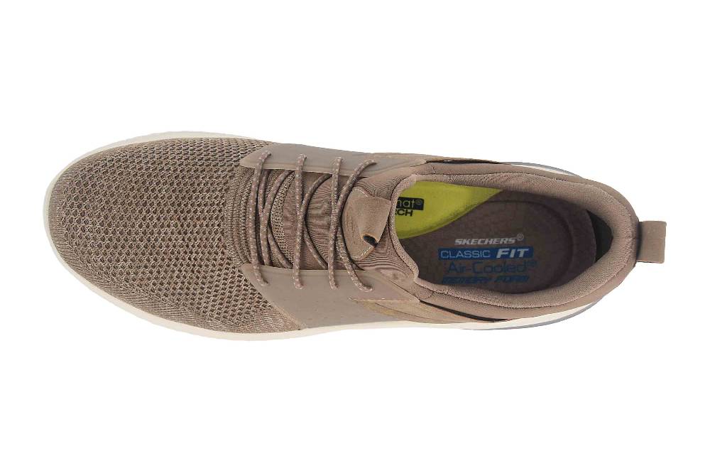 Skechers DELSON 3.0 CICADA Sneaker In Übergrößen Grün 210238 KHK Große Herrenschuhe