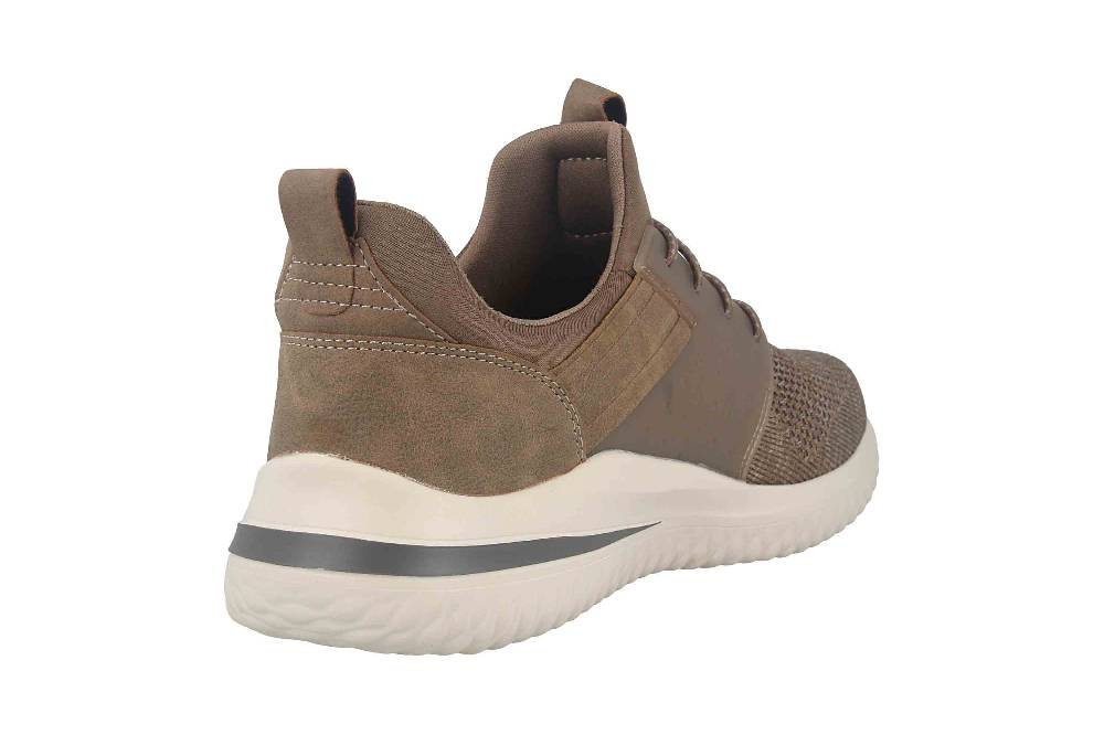 Skechers DELSON 3.0 CICADA Sneaker in Übergrößen Grün 210238 KHK große Herrenschuhe