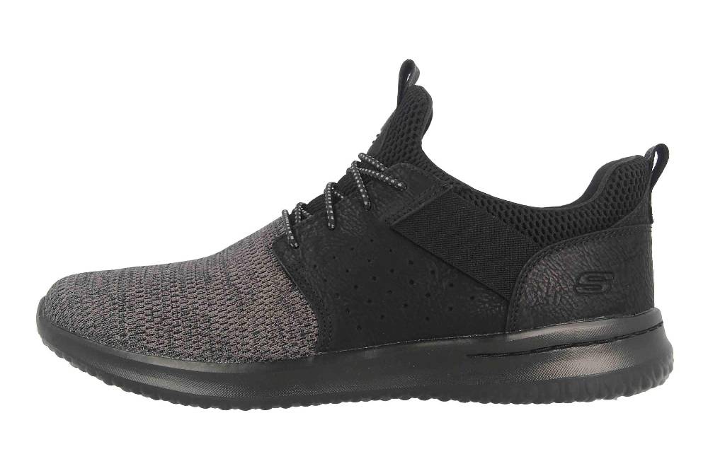 Skechers DELSON CAMBEN Sneaker in Übergrößen Schwarz 65474 BBK große Herrenschuhe