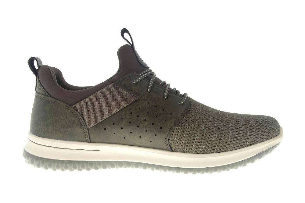 Skechers DELSON CAMBEN Sneakers In Übergrößen Grün 65474 OLV Große Herrenschuhe
