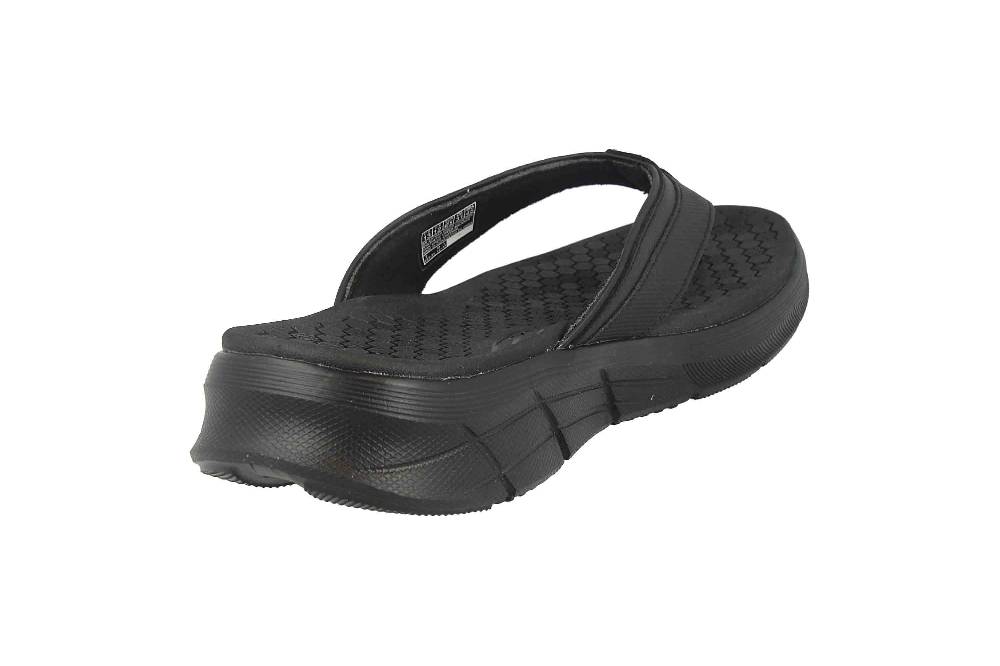 Skechers EQUALIZER 4.0 SANDAL SERASA Zehentrenner In Übergrößen Schwarz 237049 BBK Große Herrenschuhe