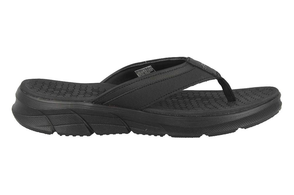Skechers EQUALIZER 4.0 SANDAL SERASA Zehentrenner In Übergrößen Schwarz 237049 BBK Große Herrenschuhe