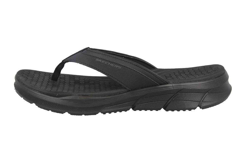 Skechers EQUALIZER 4.0 SANDAL SERASA Zehentrenner in Übergrößen Schwarz 237049 BBK große Herrenschuhe