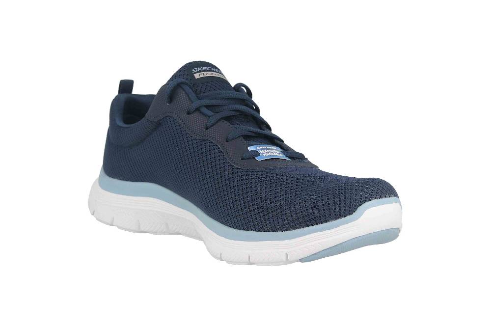 Skechers FLEX APPEAL 4.0 BRILLIANT VIEW Sneaker In Übergrößen Blau 149303 NVBL Große Damenschuhe