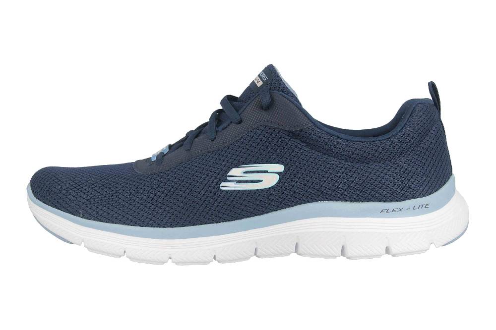 Skechers FLEX APPEAL 4.0 BRILLIANT VIEW Sneaker in Übergrößen Blau 149303 NVBL große Damenschuhe