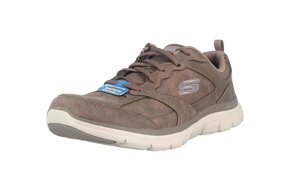 Skechers FLEX APPEAL 4.0 Sneaker In Übergrößen Braun 149573 DKTP Große Damenschuhe