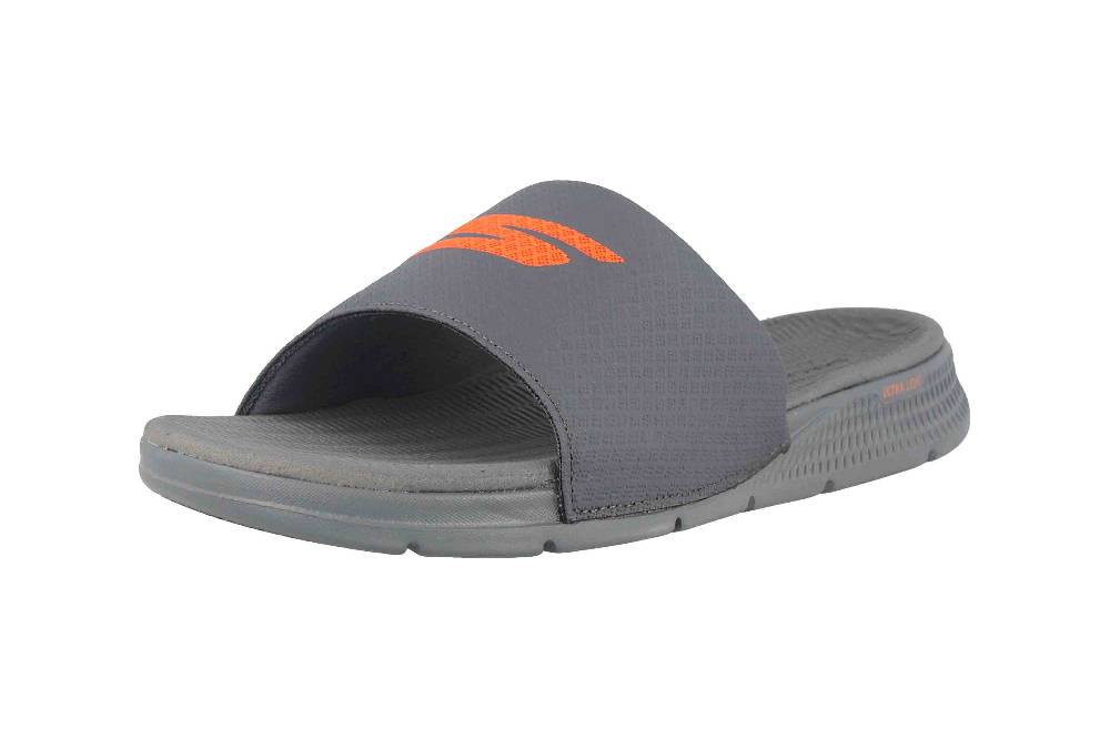 Skechers GO CONSISTENT SANDAL HALO Badesandalen In Übergrößen Grau 229032 CCOR Große Herrenschuhe