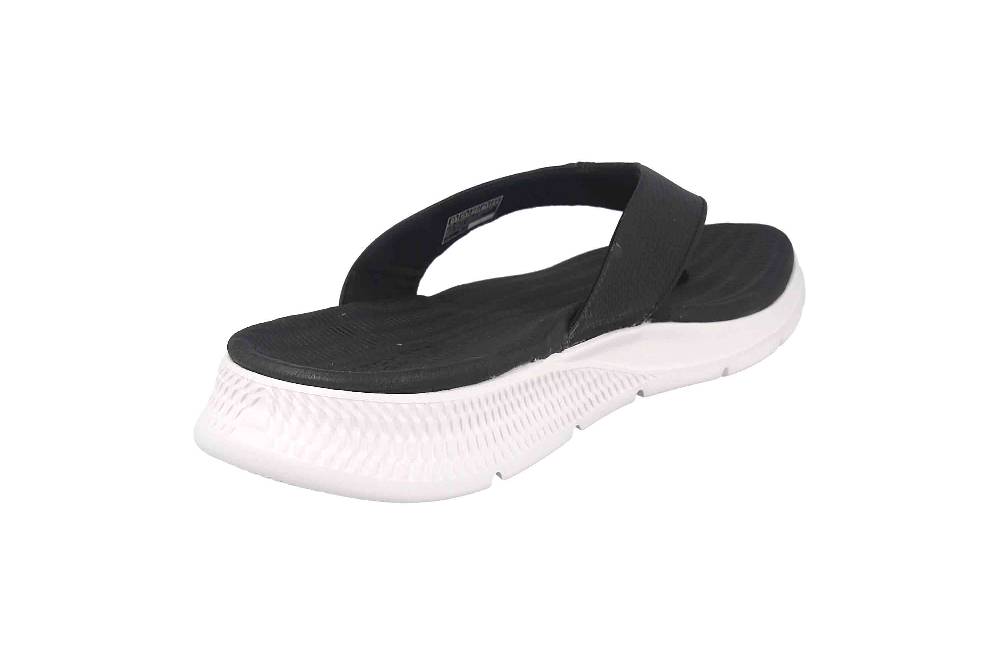 Skechers GO CONSISTENT SANDAL SYNTHWAVE Zehentrenner In Übergrößen Schwarz 229035 BLK Große Herrenschuhe
