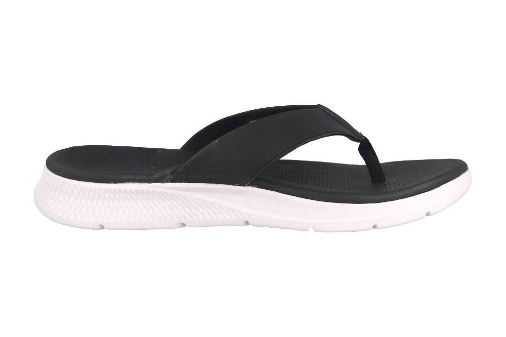 Skechers GO CONSISTENT SANDAL SYNTHWAVE Zehentrenner In Übergrößen Schwarz 229035 BLK Große Herrenschuhe