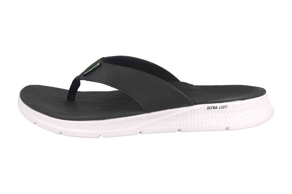 Skechers GO CONSISTENT SANDAL SYNTHWAVE Zehentrenner In Übergrößen Schwarz 229035 BLK Große Herrenschuhe