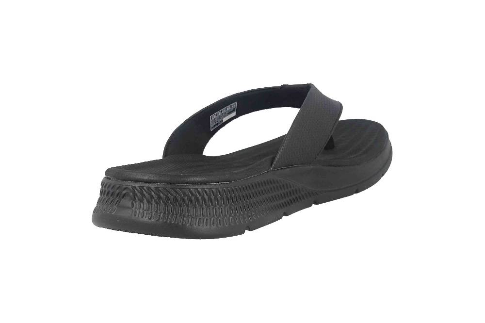 Skechers GO CONSISTENT SANDAL SYNTHWAVE Zehentrenner In Übergrößen Schwarz 229035 BBK Große Herrenschuhe
