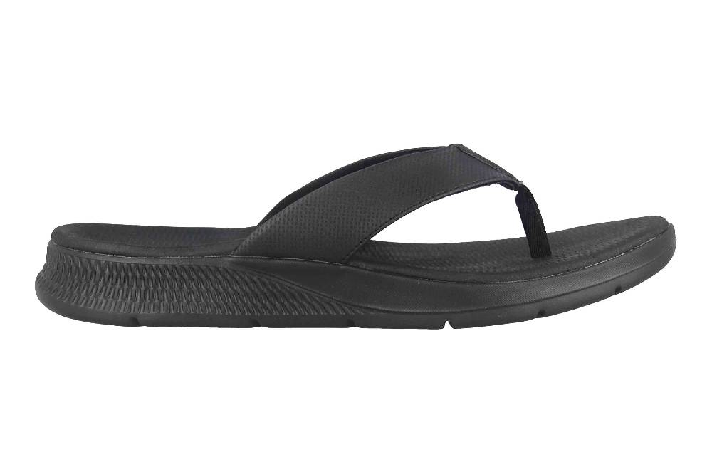 Skechers GO CONSISTENT SANDAL SYNTHWAVE Zehentrenner In Übergrößen Schwarz 229035 BBK Große Herrenschuhe