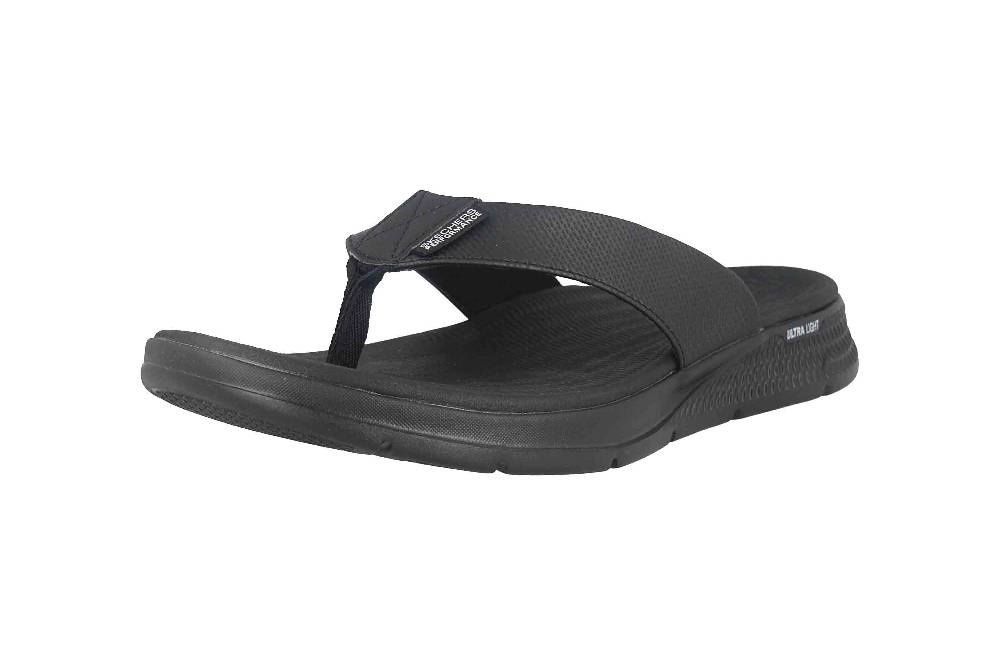 Skechers GO CONSISTENT SANDAL SYNTHWAVE Zehentrenner In Übergrößen Schwarz 229035 BBK Große Herrenschuhe