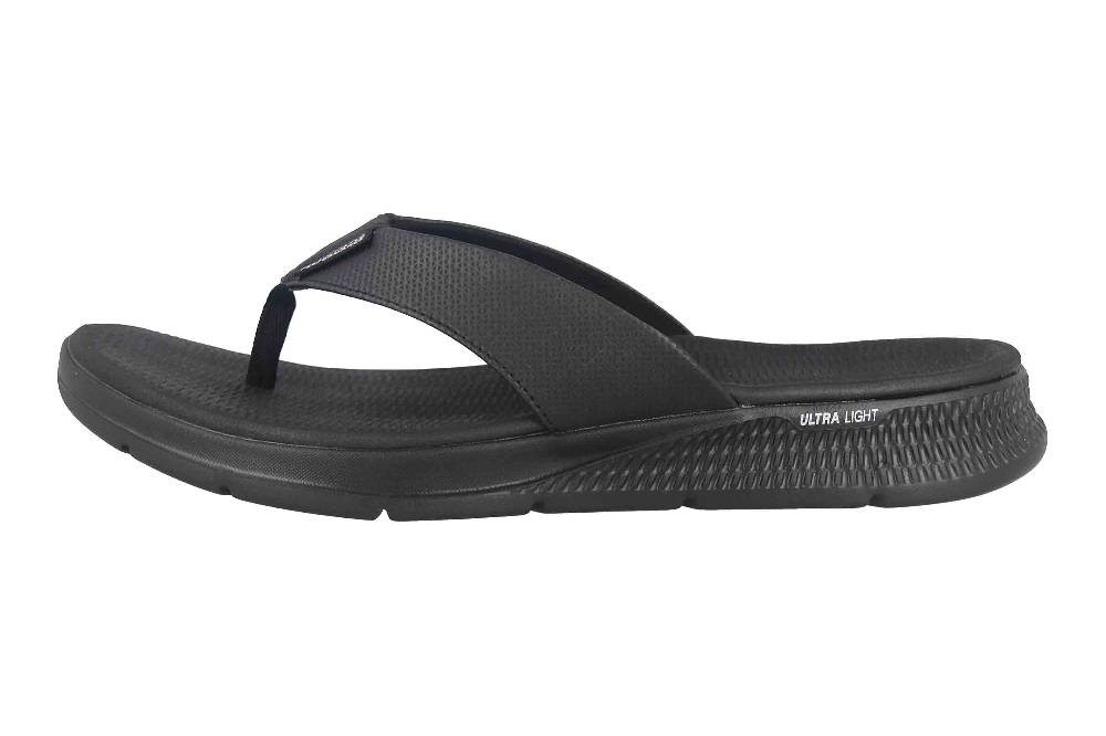 Skechers GO CONSISTENT SANDAL SYNTHWAVE Zehentrenner in Übergrößen Schwarz 229035 BBK große Herrenschuhe