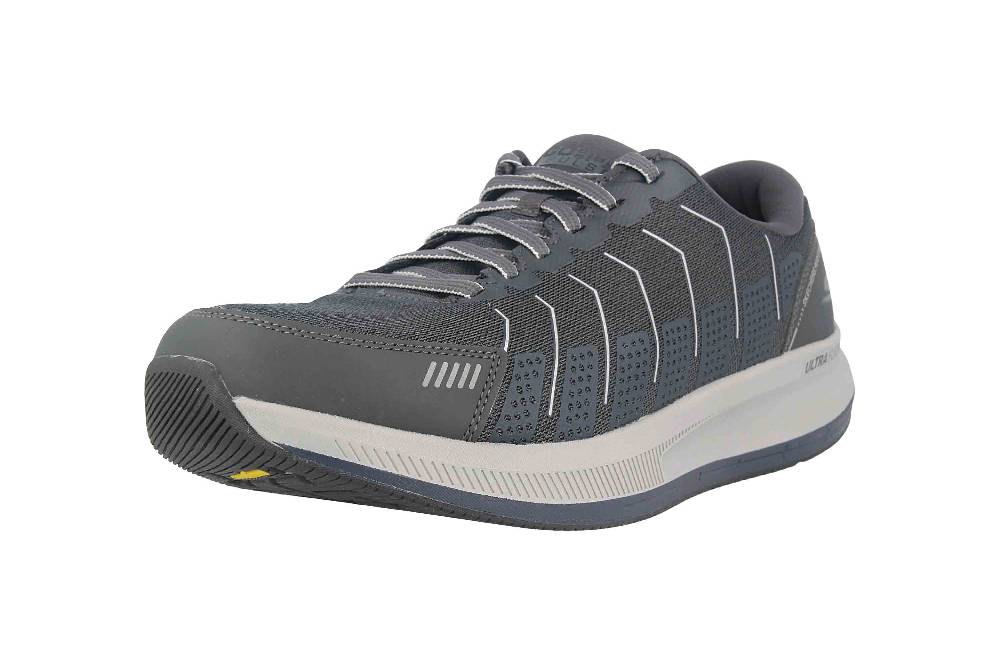 Skechers GO RUN PULSE ALANINE Sportschuhe In Übergrößen Grau 220097 CCNV Große Herrenschuhe