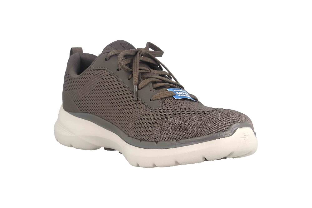 Skechers GO WALK 6 AVALO Sneaker In Übergrößen Grau 216209 TPE Große Herrenschuhe