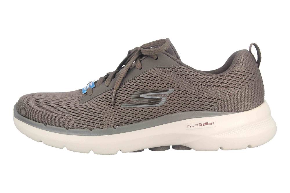 Skechers GO WALK 6 AVALO Sneaker in Übergrößen Grau 216209 TPE große Herrenschuhe