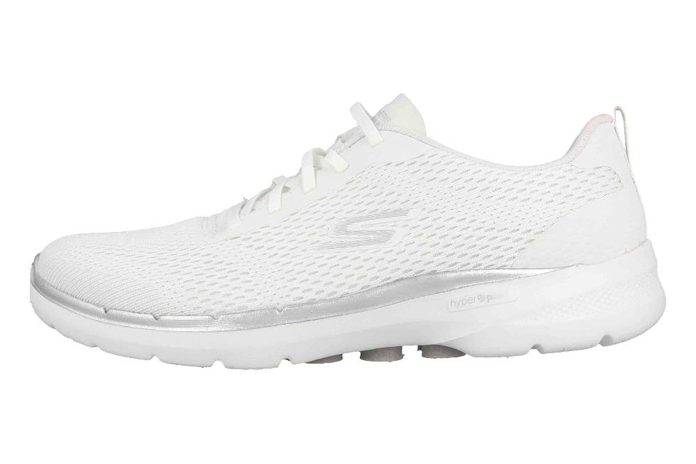 Skechers GO WALK 6 BOLD VISION Sneaker in Übergrößen Weiß 124512 WHT große Damenschuhe