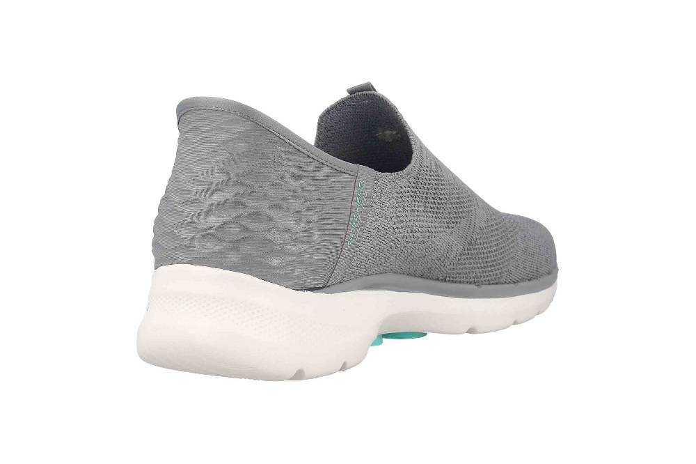 Skechers GO WALK 6 FABULOUS VIEW Sneaker In Übergrößen Grau 124569 GRY Große Damenschuhe