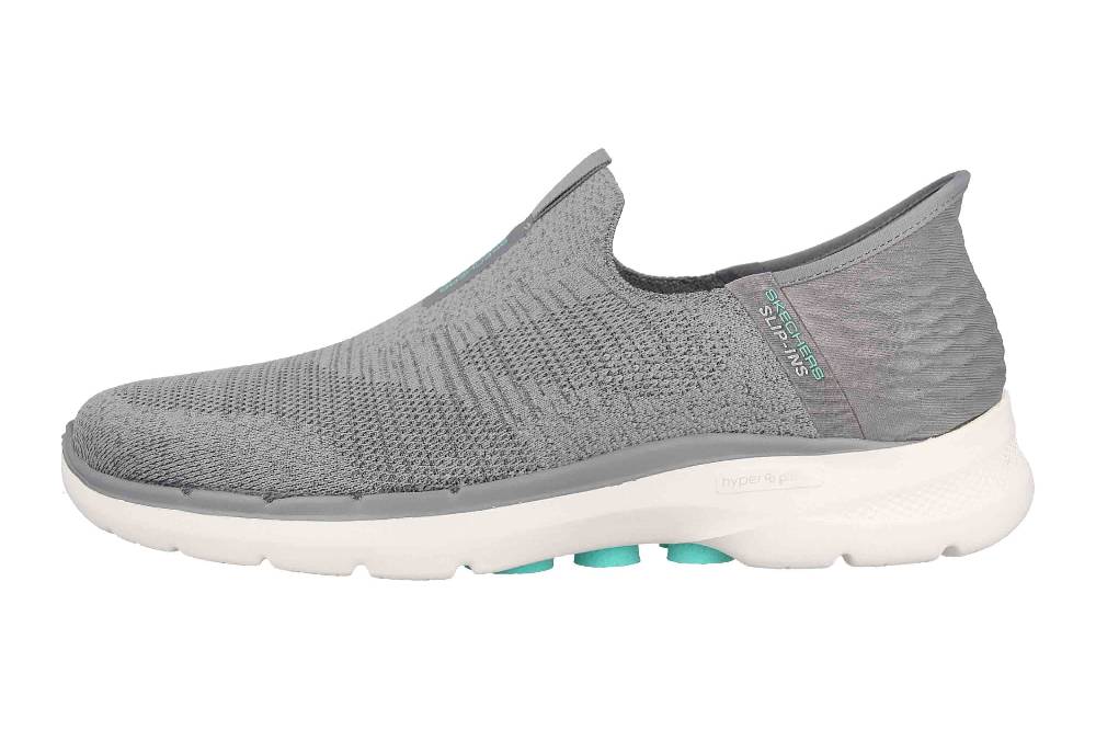 Skechers GO WALK 6 FABULOUS VIEW Sneaker in Übergrößen Grau 124569 GRY große Damenschuhe