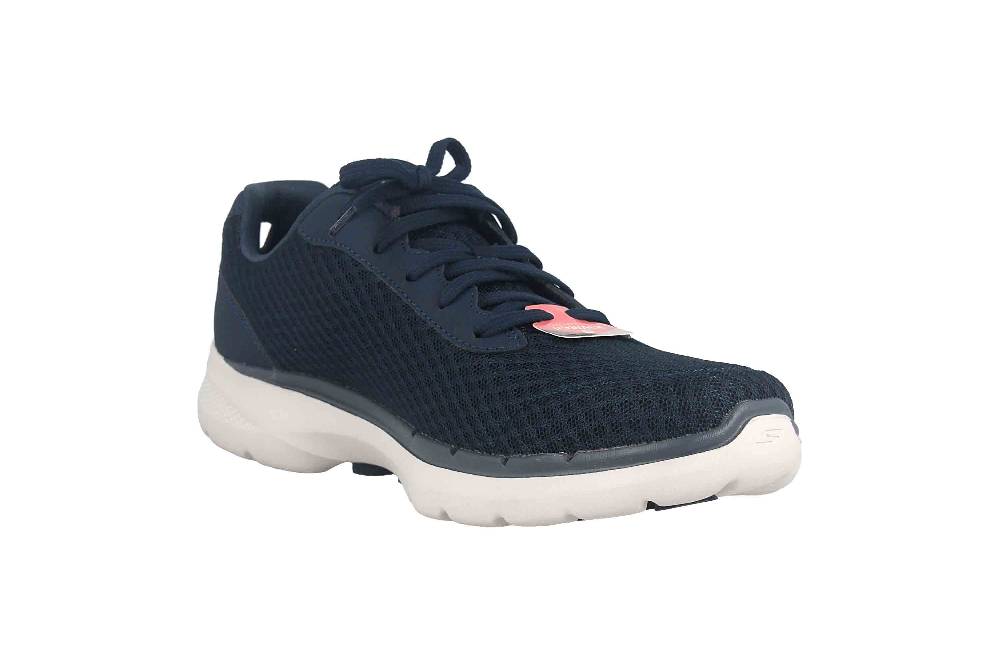 Skechers GO WALK 6 ICONIC VISION Sneaker In Übergrößen Blau 124514 NVTQ Große Damenschuhe