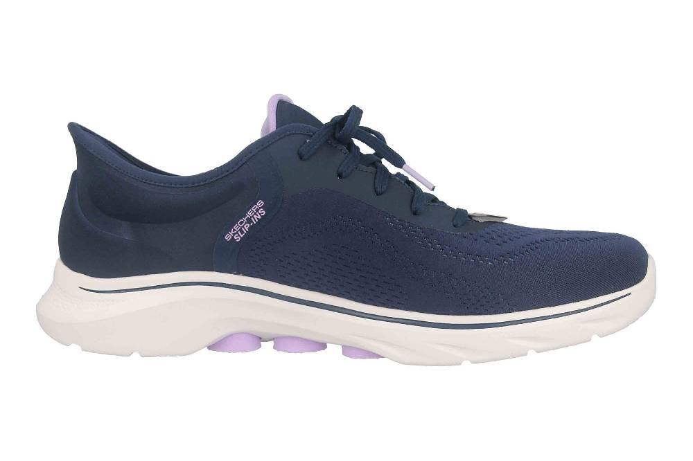 Skechers GO WALK 7 VALIN Sneaker In Übergrößen Blau 125233 NVLV Große Damenschuhe