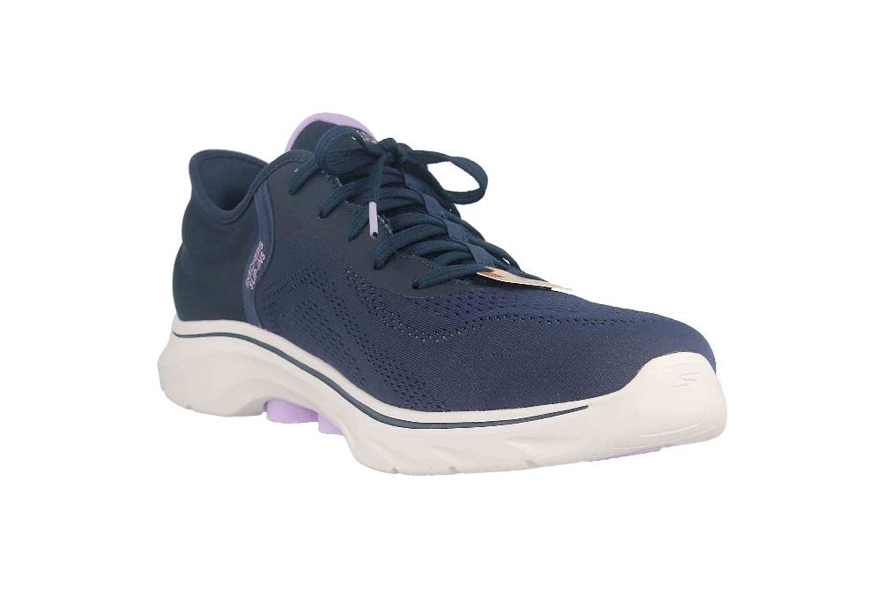 Skechers GO WALK 7 VALIN Sneaker In Übergrößen Blau 125233 NVLV Große Damenschuhe