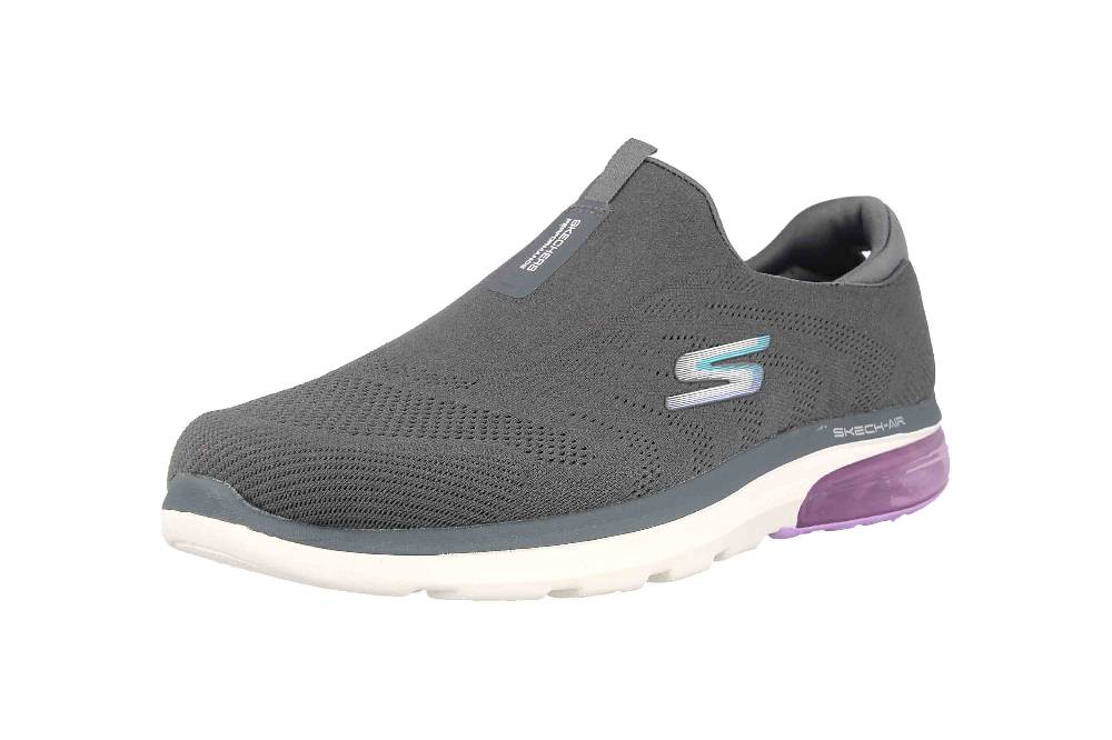 Skechers GO WALK AIR 2.0 SKY MOTION Sneaker In Übergrößen Grau 124351 CCMT Große Damenschuhe