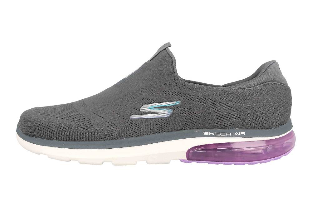 Skechers GO WALK AIR 2.0 SKY MOTION Sneaker in Übergrößen Grau 124351 CCMT große Damenschuhe