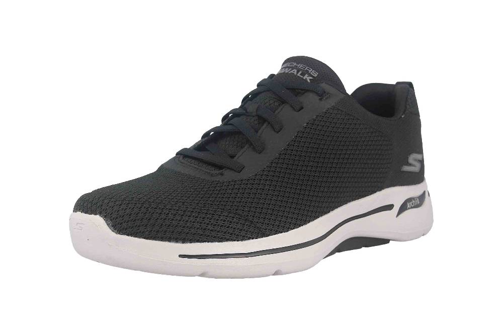 Skechers GO WALK ARCH FIT CLASSIC Sneaker In Übergrößen Schwarz 216135 BLK Große Herrenschuhe