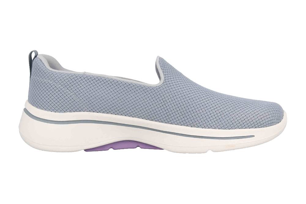 Skechers GO WALK ARCH FIT GRATEFUL Sneaker In Übergrößen Grau 124401 GYLV Große Damenschuhe