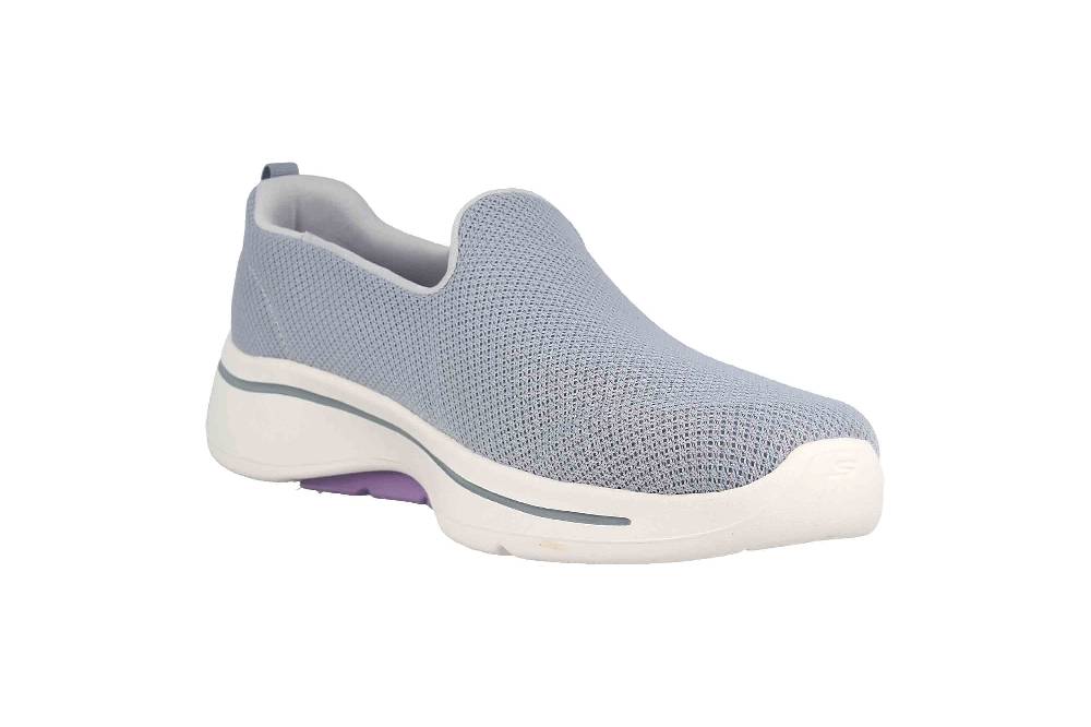 Skechers GO WALK ARCH FIT GRATEFUL Sneaker In Übergrößen Grau 124401 GYLV Große Damenschuhe